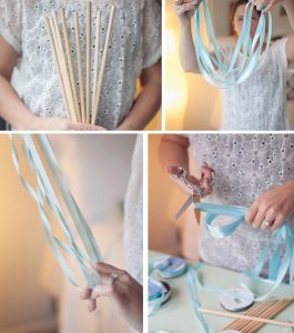 how to make ribbon wands weddings diy