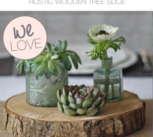 wooden tree slice wedding centrepiece for sale copy