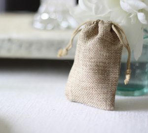 hessian wedding favour bags