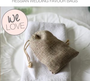 hessian wedding favour bags