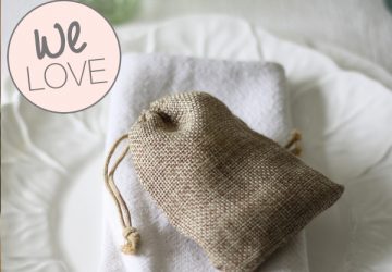 hessian wedding favour bags