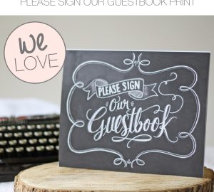sign our wedding guestbok sign chalkboard
