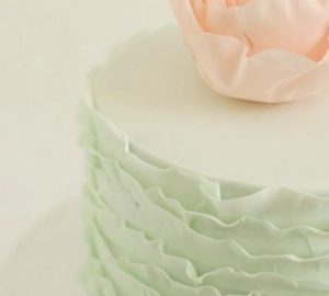 mint green wedding cake