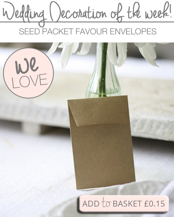 seed packet favours envelopes brown cheap