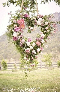 english country garden wedding decorations just love this hanging floral heart