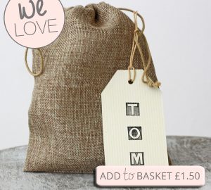 hessian drawstring bags for weddings