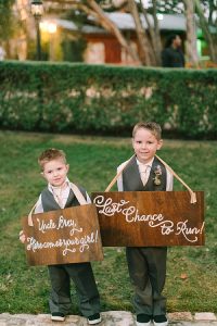 wedding ceremony signs ideas page boys ring bearers
