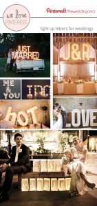 light up letters for weddings