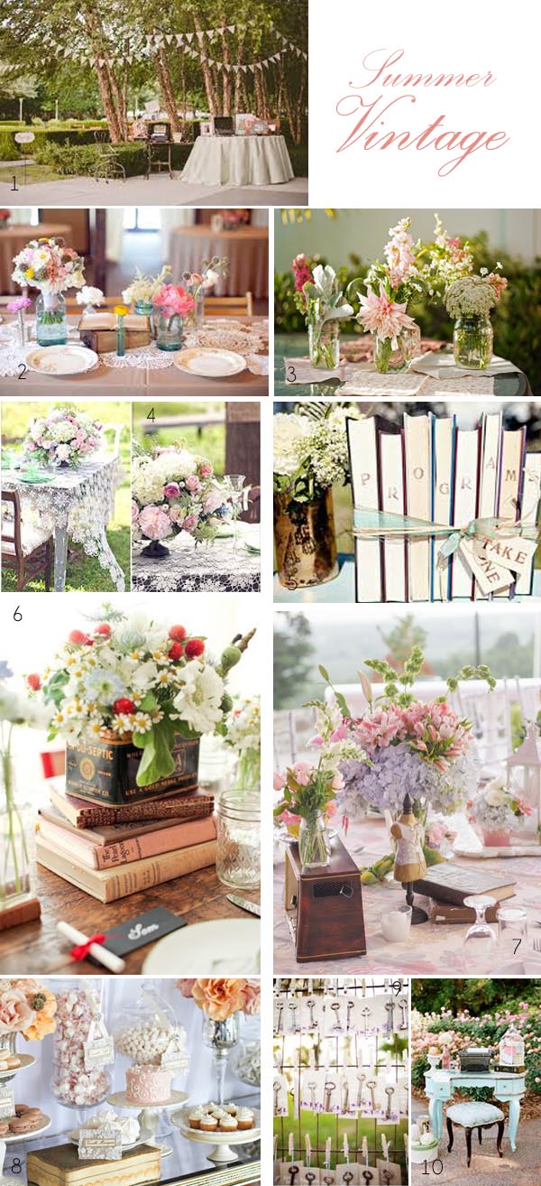 vintage wedding ideas summer vintage wedding decorations