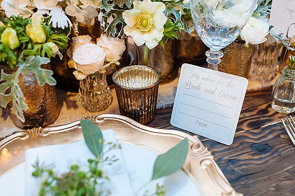 Advice-For-The-Bride-And-Groom-Cards-Bronze-Tea-Light-Holders-The-Wedding-of-my-Dreams