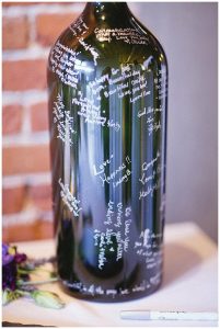 sign wine bottle alternative wedding guest book ideas