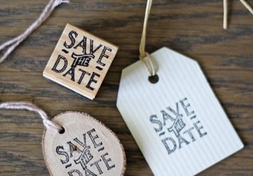 wedding stamps save the date wooden tag luggage tags