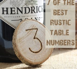 best rustic wedding table numbers ideas