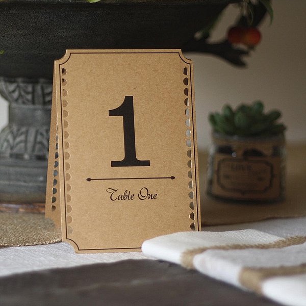 Top 7 Rustic Wedding Table Numbers