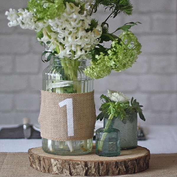 best rustic wedding table numbers ideas hessian wedding table numbers