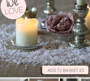 white snow flakes winter wedding decorations