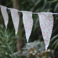 blush pink wedding ideas floral bunting