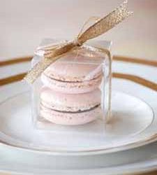 blush pink wedding ideas pink macarons as wedding favours