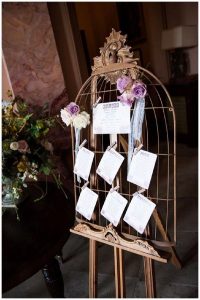 Birdcage wedding table plan