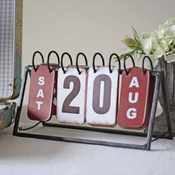 calendar to display wedding date vintage