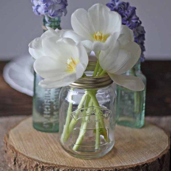 kilner jam jar for wedding centrepieces