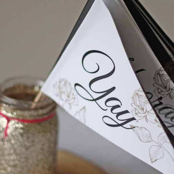 paper flags for weddings instead of confetti