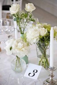 pressed glass wedding decorations - pretty vases