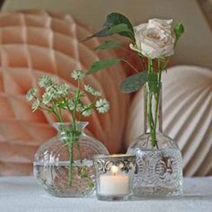 pressed glass wedding decorations - vases