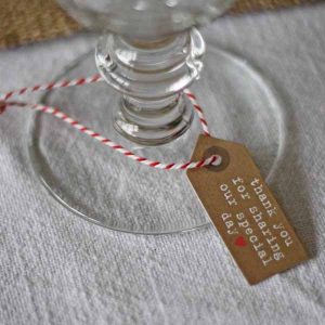 thank you for sharing our special day luggag tags for wedding favours