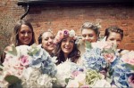 blue and blush pink wedding flowers