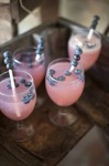 blue and blush pink wedding ideas bluwberries in pink lemonade