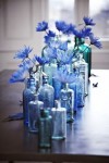 blue bottles for weddings