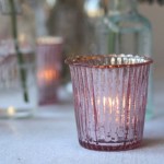 blush pink tea light holder