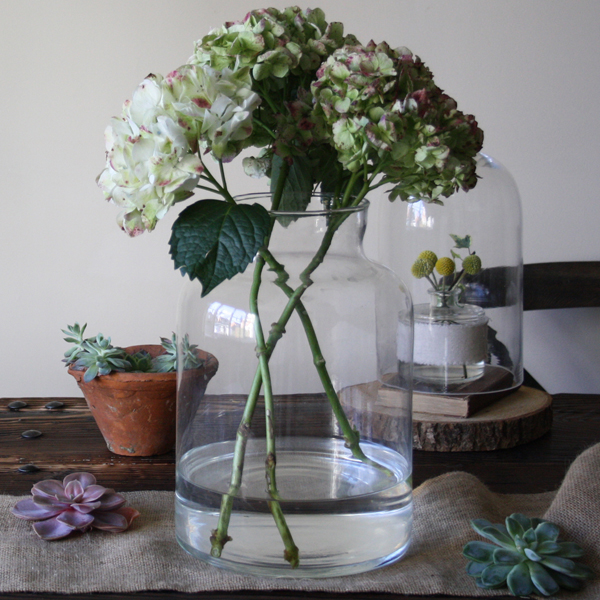 clear glass carboy vase wedding centrepieces