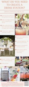 checklist for drink stations at weddings