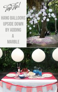 How To Hang Balloons Upside Down For Weddings