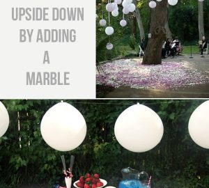 How To Hang Balloons Upside Down For Weddings