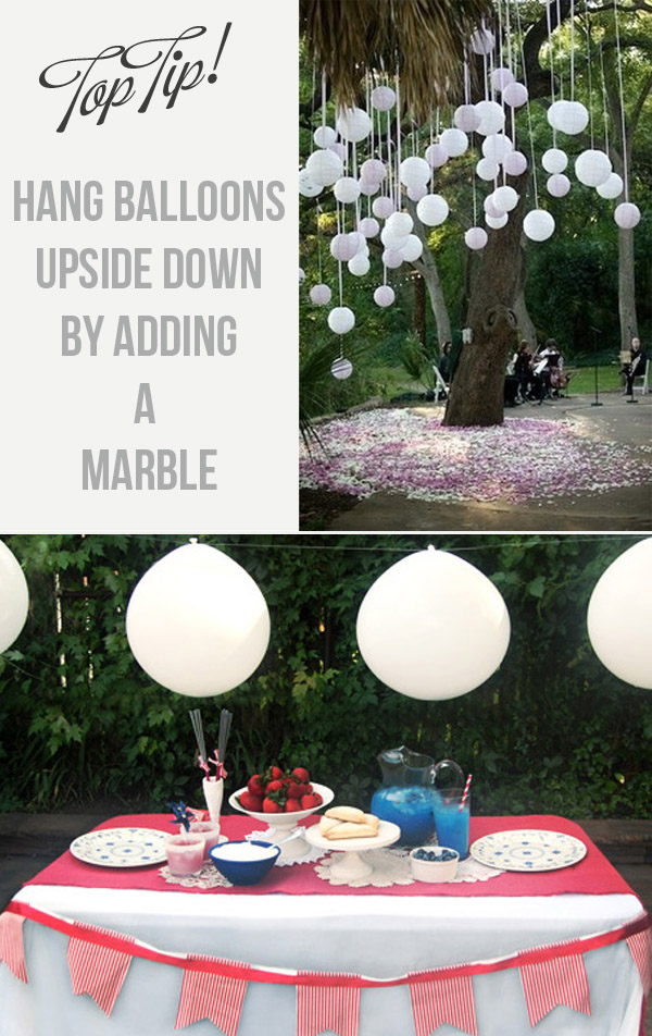 How To Hang Balloons Upside Down For Weddings 