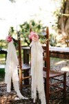 lace and rose chair back ideas for summer weddings