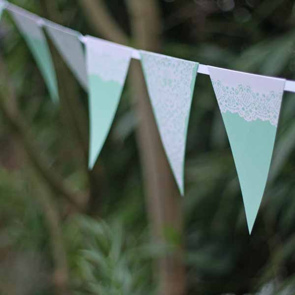 summer wedding decoration ideas bunting