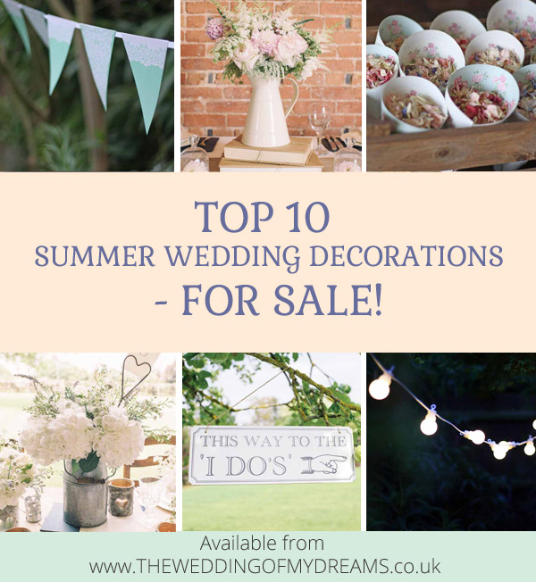 top 10 summer wedding decorations