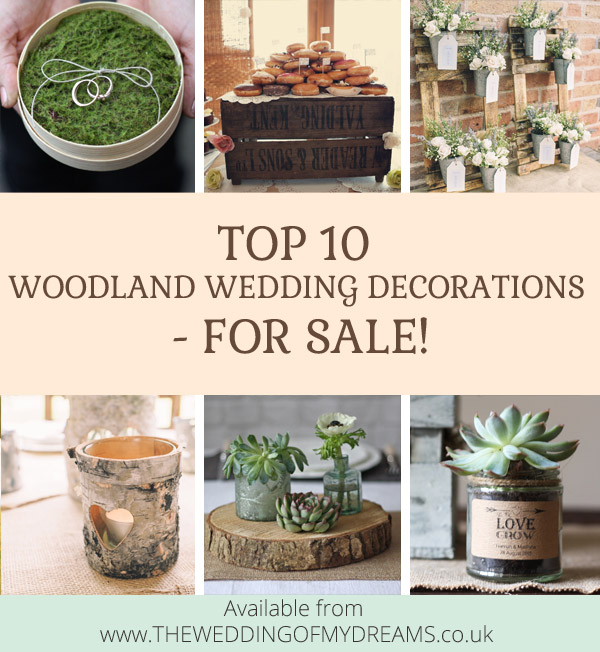 top 10 woodland wedding decorations