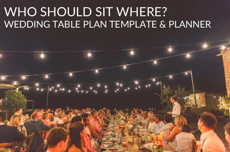 wedding table plan template and planner who should sit where