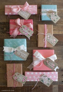 pretty ways to wrap a bridesmaid gift