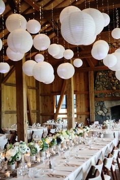 wedding paper lanterns hanging decorations