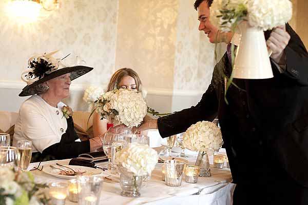 jugs of flowers for floral wedding gifts