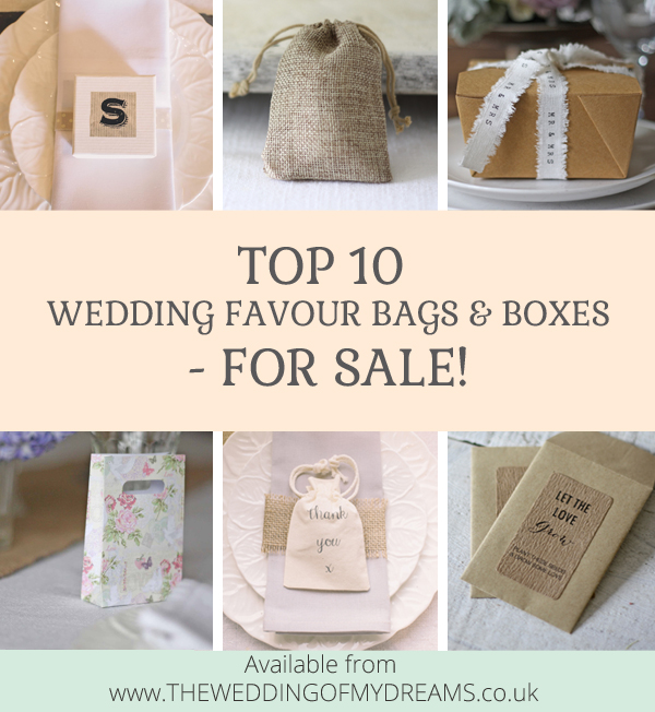 Top 10 Wedding Favour Bags Boxes For Sale