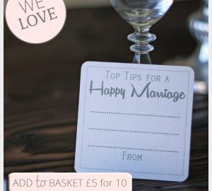 top tips for a happy marriage coasters