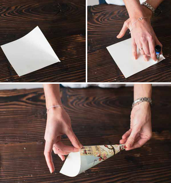 confetti cone box template