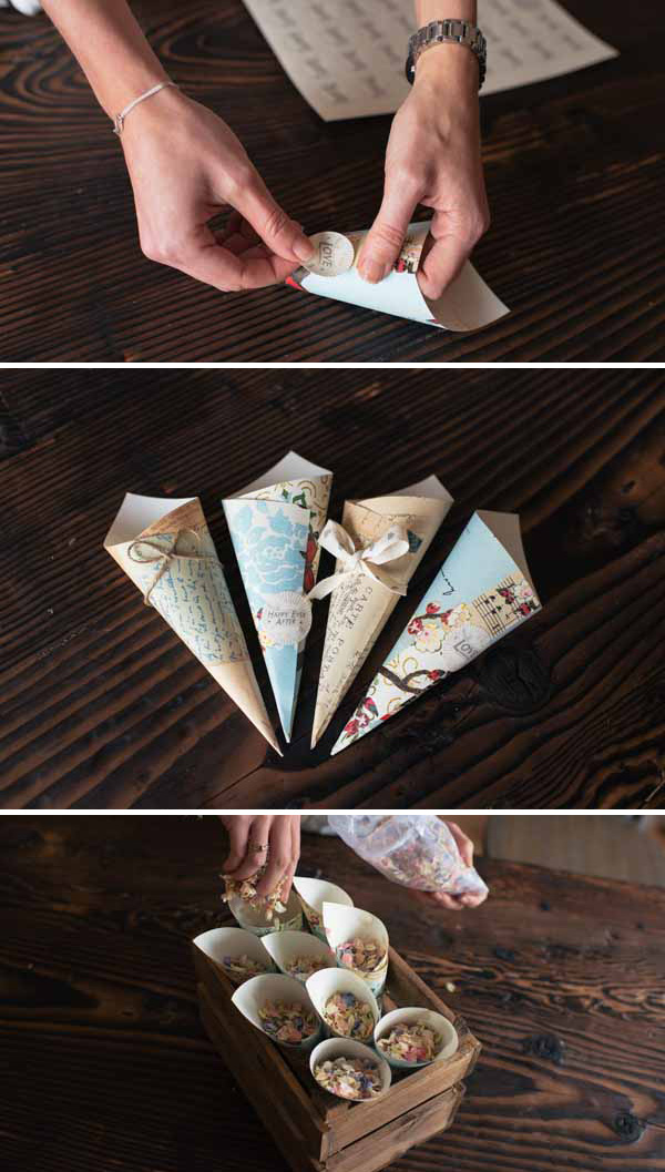 how to make paper confetti cones step by step guide